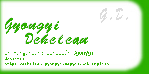 gyongyi dehelean business card